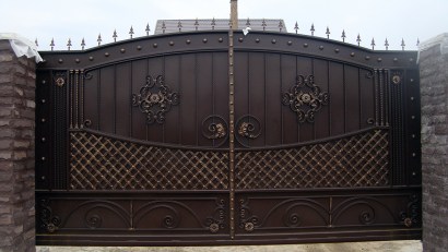 Кованые ворота откатные Арт.ВХКО-47 фото 2