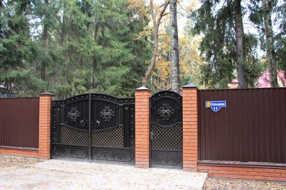 Кованые ворота Арт.ВХК-25 фото 1