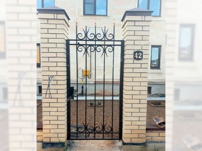 Кованые ворота откатные Арт.ВХКО-14 купить в Москве
