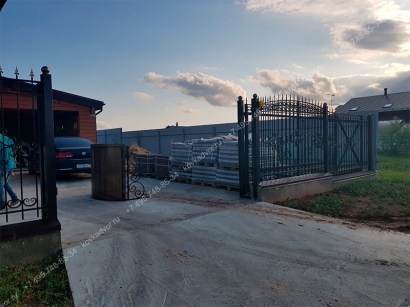 Кованые ворота откатные Арт.ВХКО-27 фото 3