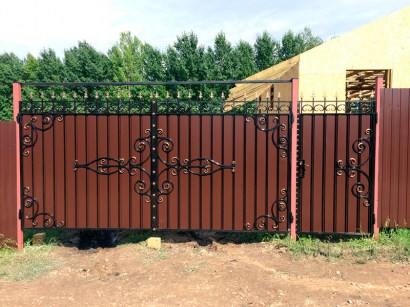 Кованые ворота Арт.ВХК-114 фото 4