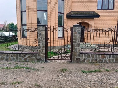 Кованые ворота Арт.ВХК-160 фото 4