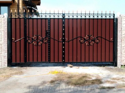 Кованые ворота Арт.ВХК-71 фото 2