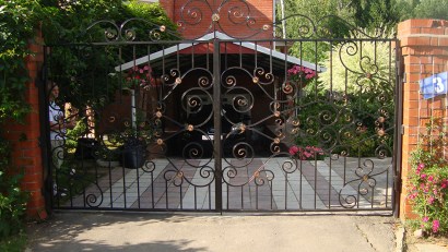 Кованые ворота Арт.ВХК-86 фото 1