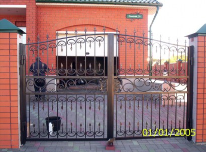 Кованые ворота Арт.ВХК-95 фото 1