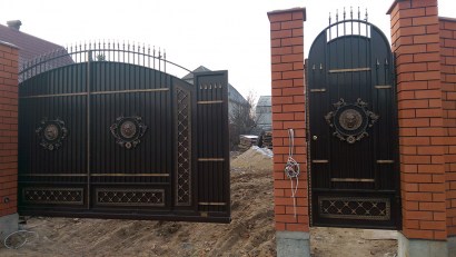 Кованые ворота откатные Арт.ВХКО-21 фото 5