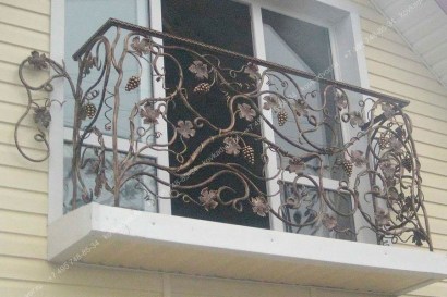 Кованые перила на балкон заказать в москве эскиз
