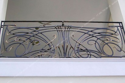 Кованые перила на балкон заказать в москве фото