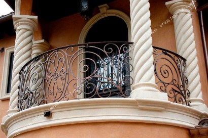 Кованые перила на балкон цены под ключ фотография