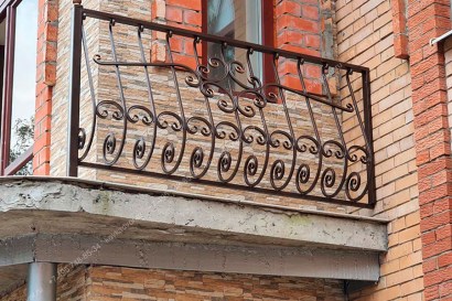 Кованые балконные ограждения цены в москве эскиз