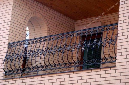 Ограждения из ковки на балкон купить в москве фото