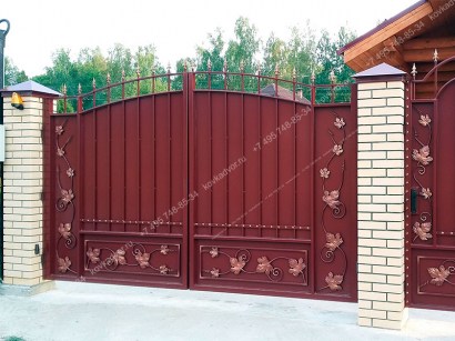 Кованые ворота Арт.ВХК-09